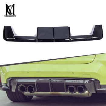 BMW G80/G82 M3 M4 Euro Style Gloss Black Rear Bumper Diffuser 2021+